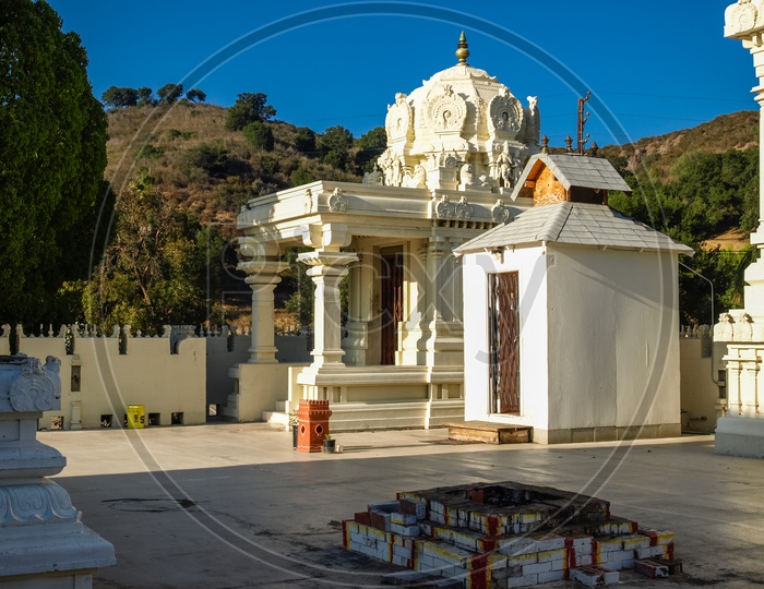 Malibu Hindu temple on the hills, California, USA