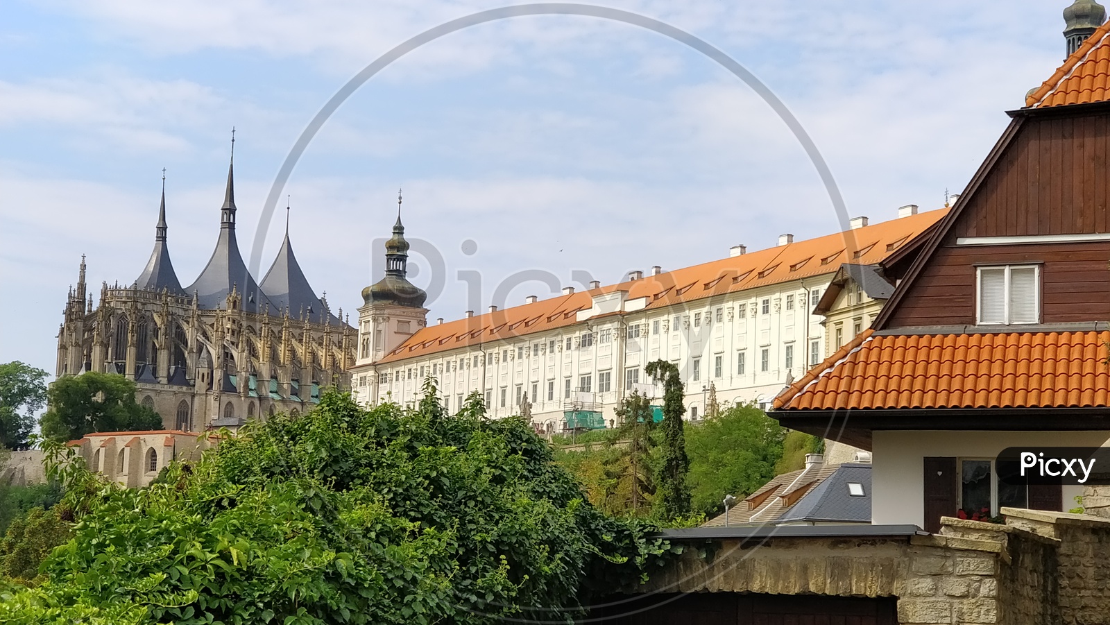 Castle Views in Prague City With Dome Like Architectures