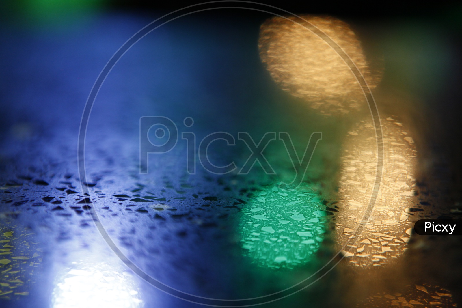 Colorful Neon Lights  Bokeh Background