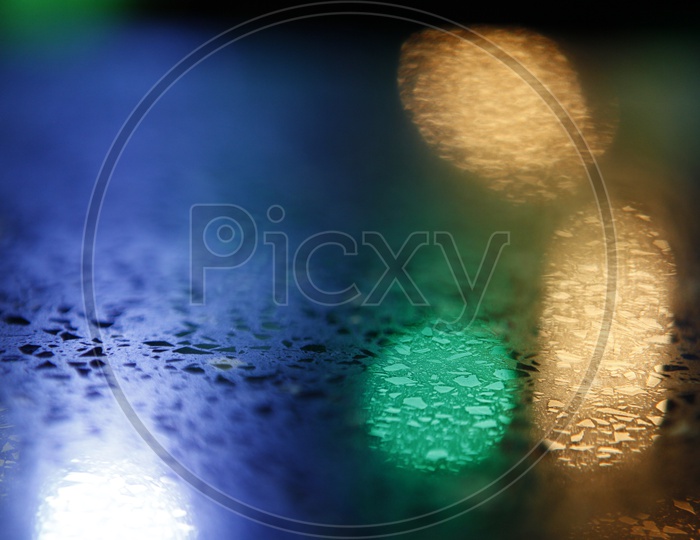 Colorful Neon Lights  Bokeh Background