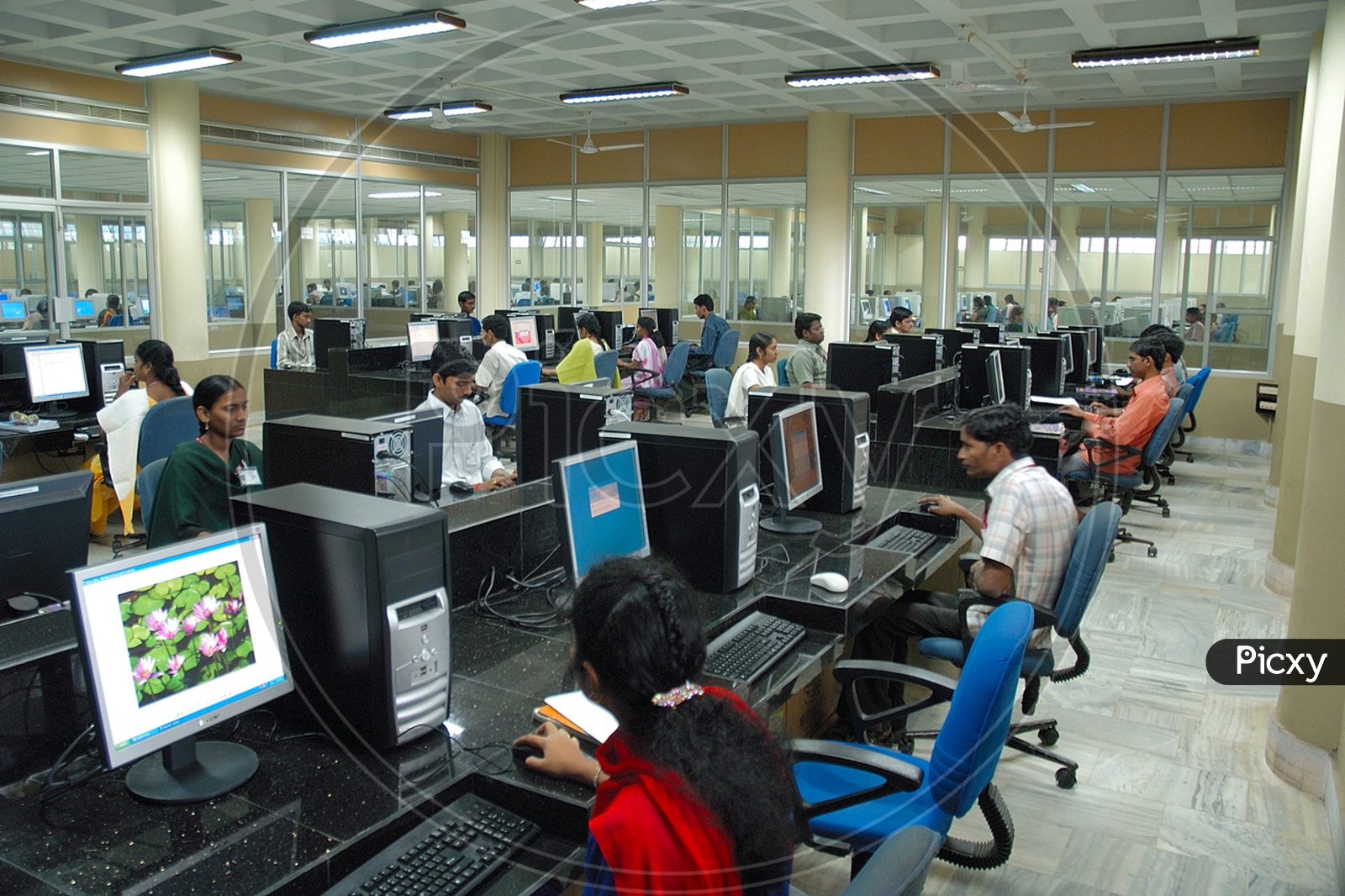 Software or IT Employees in office, Hyderabad