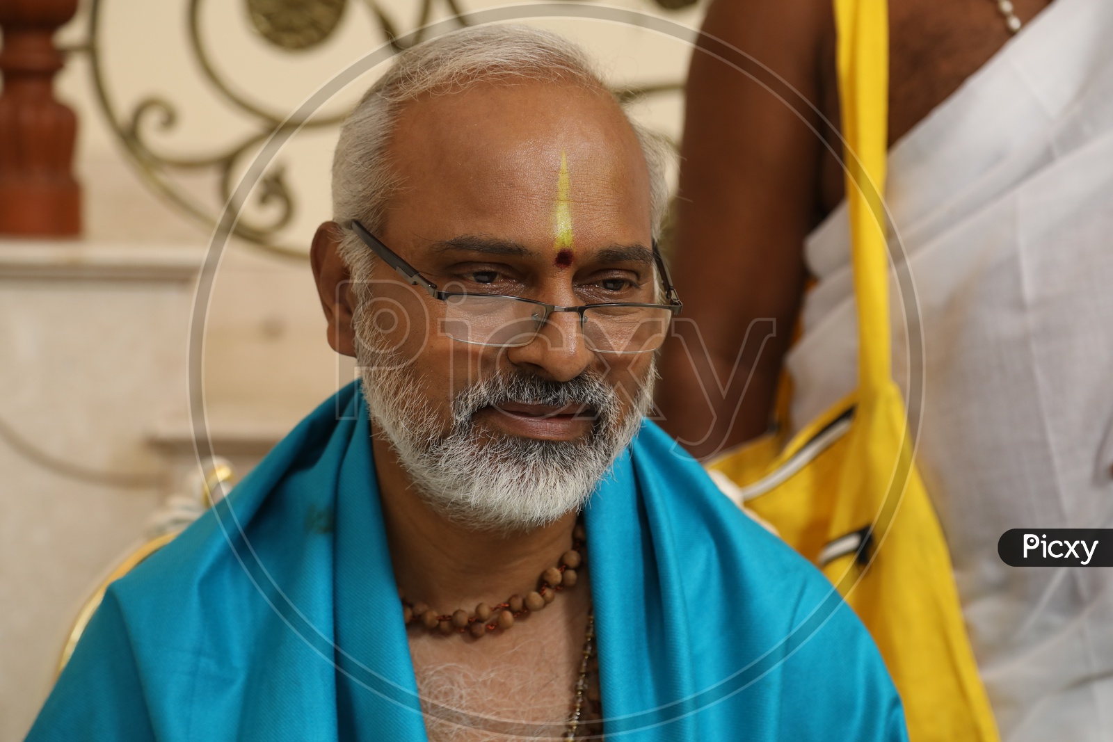 Closeup Shot of Hindu Priest