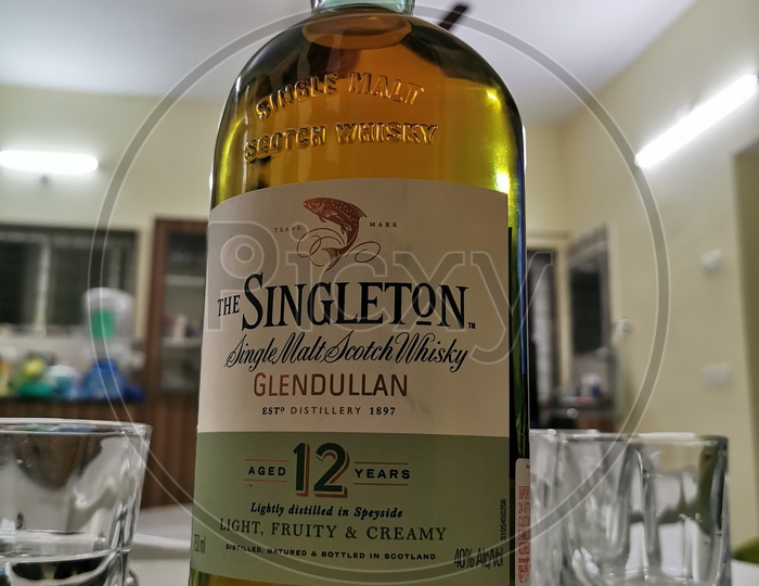 Singleton Scotch Whiskey Bottle