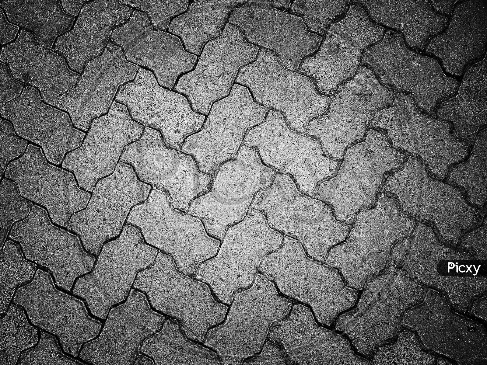 Black And White Rough Cement Wall Texture With Cracks, A Background Pattern