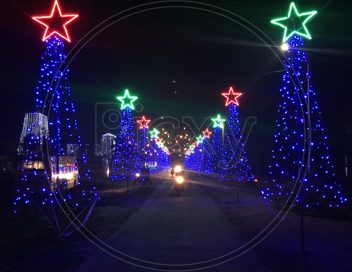 Christmas Lights during the season