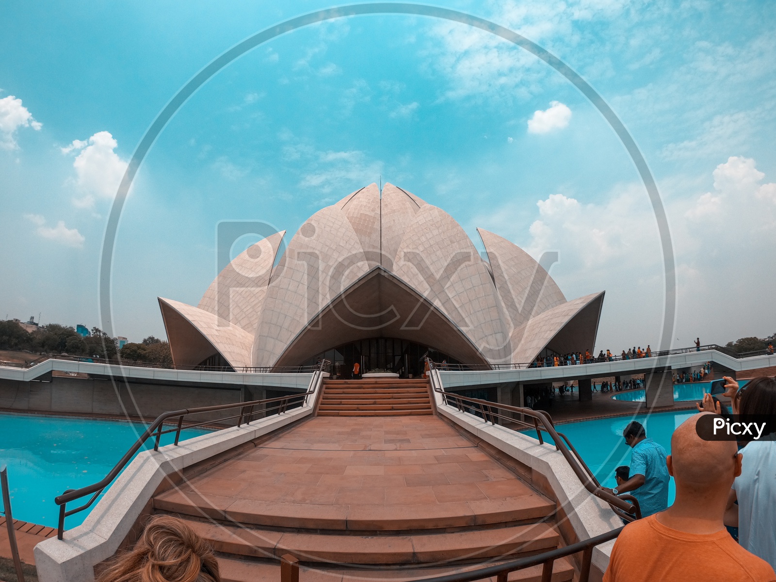 View of Architecture of Lotus Temple