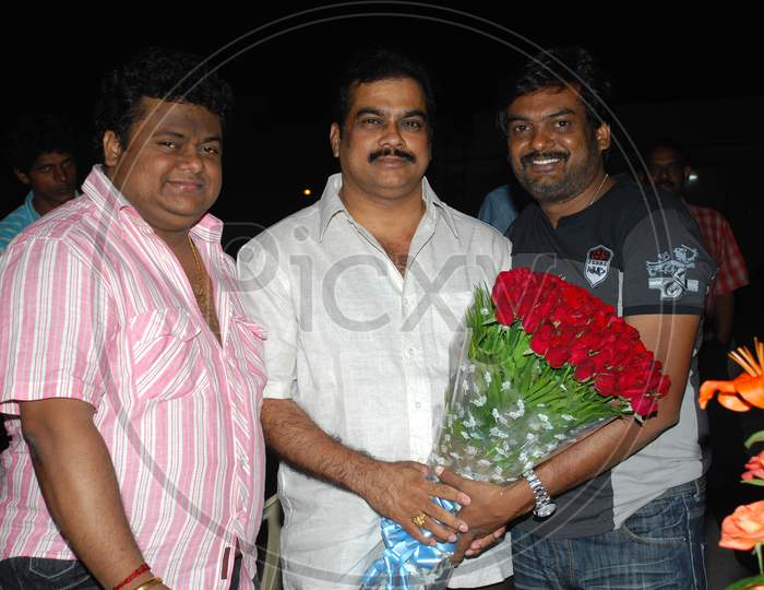 Tollywood Music Director Chakri And Director Puri Jagannath And Producer DVV Danayya