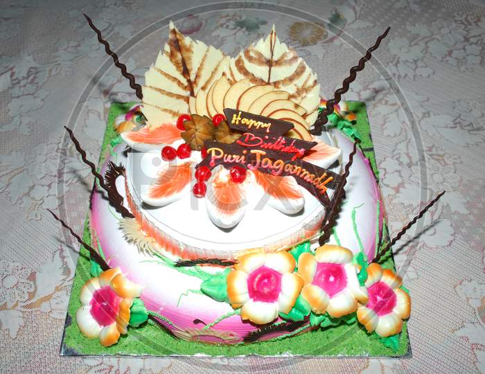 Birthday Cake Closeup