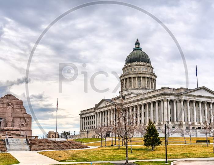 Utah State Capitol Building In Salt Lake City