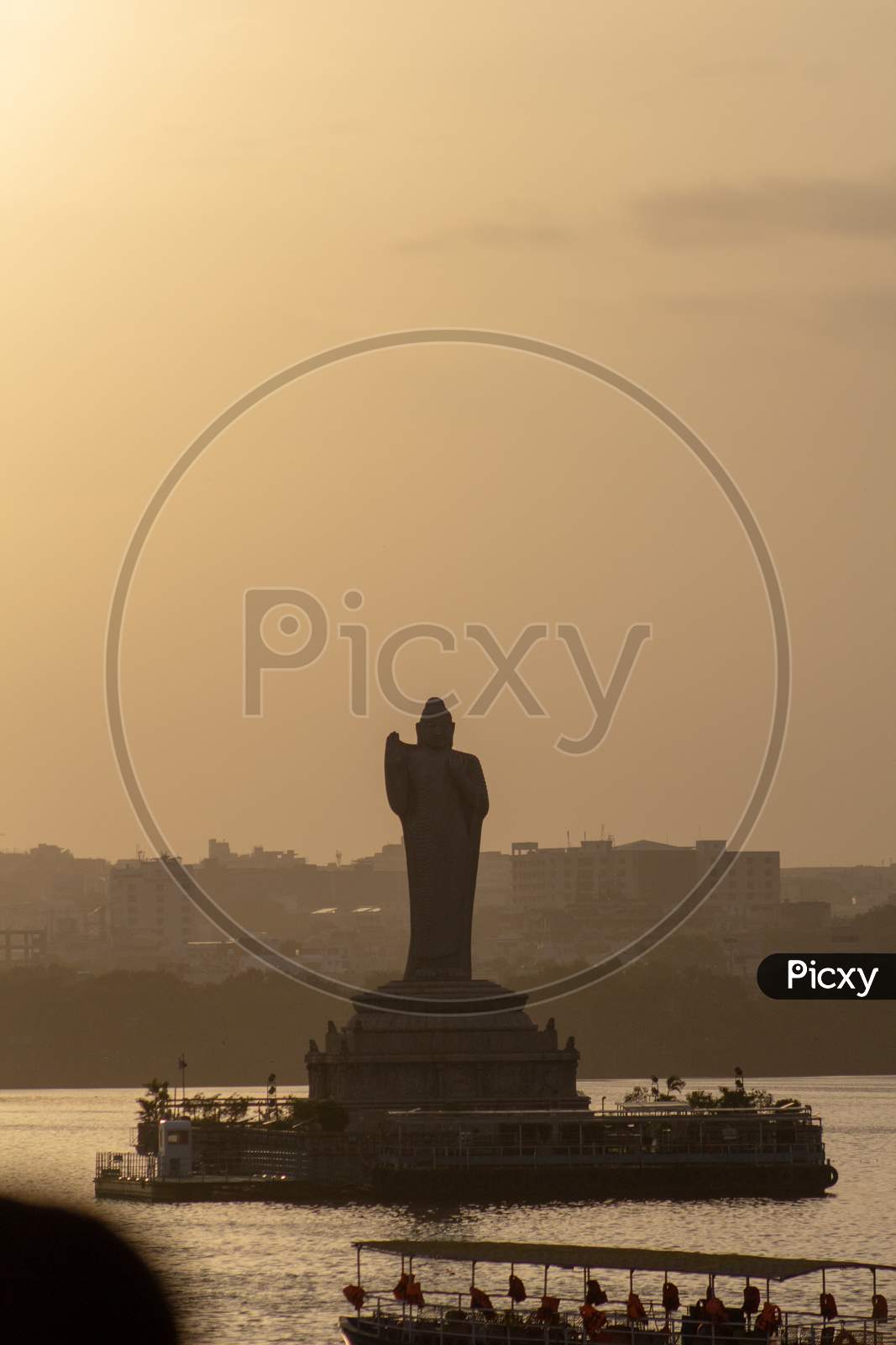 Buddha Statue in Hussain Sagar Lake, Hyderabad