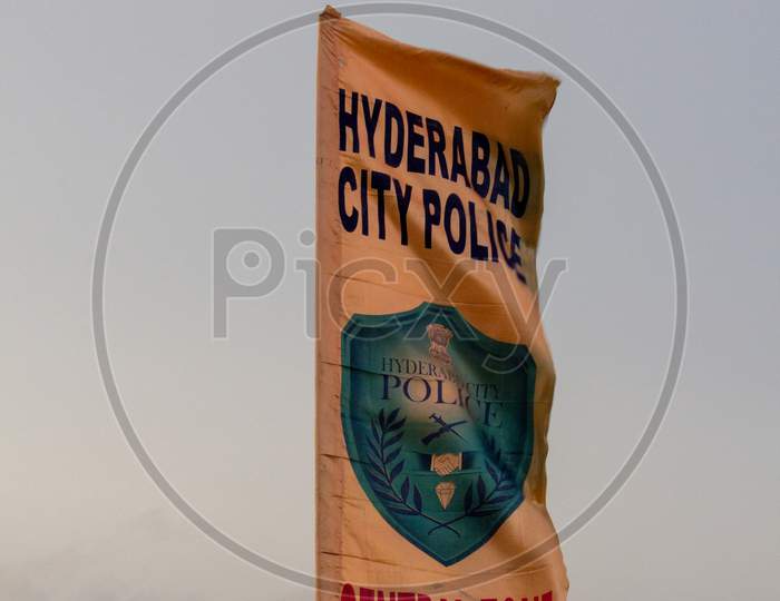 Hyderabad City Police Flag