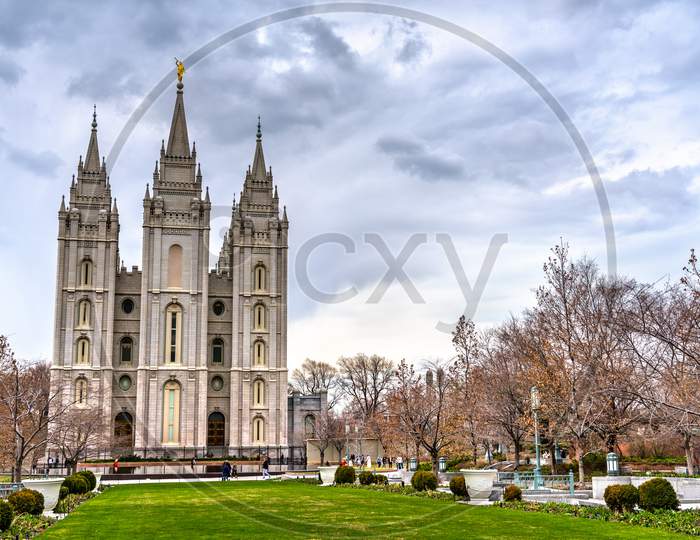 The Salt Lake Temple In Salt Lake City, Utah