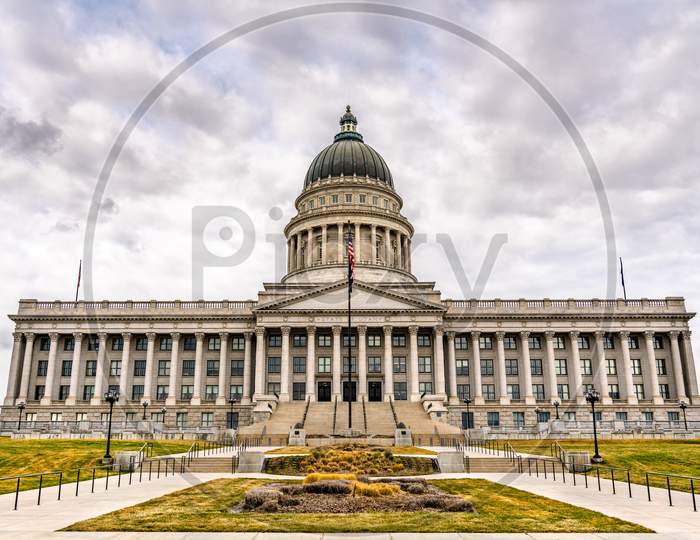 Utah State Capitol Building In Salt Lake City