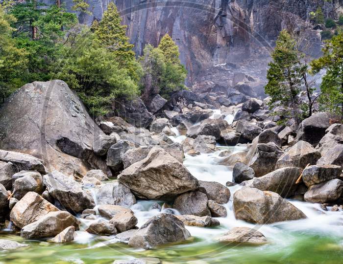 Yosemite Creek In Yosemite National Park, California