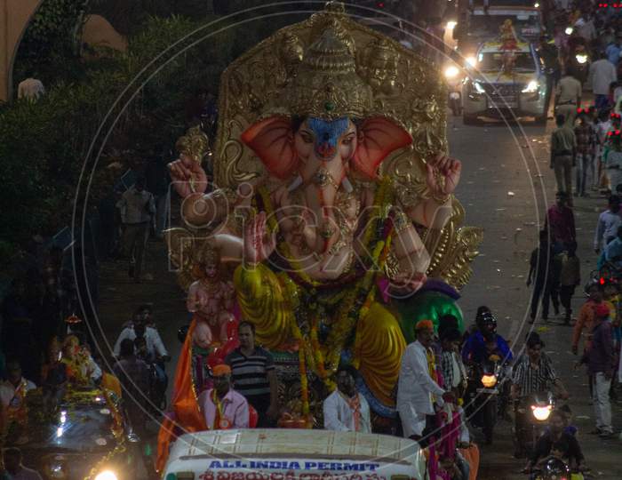 Ganesh Vinayaka Idol Nimarjanam Immersion At Tank Bund Hyderabad, 12th September 2019