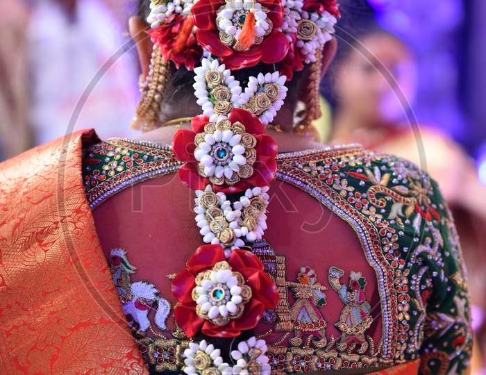 Bride in South Indian Hindu Wedding Rituals