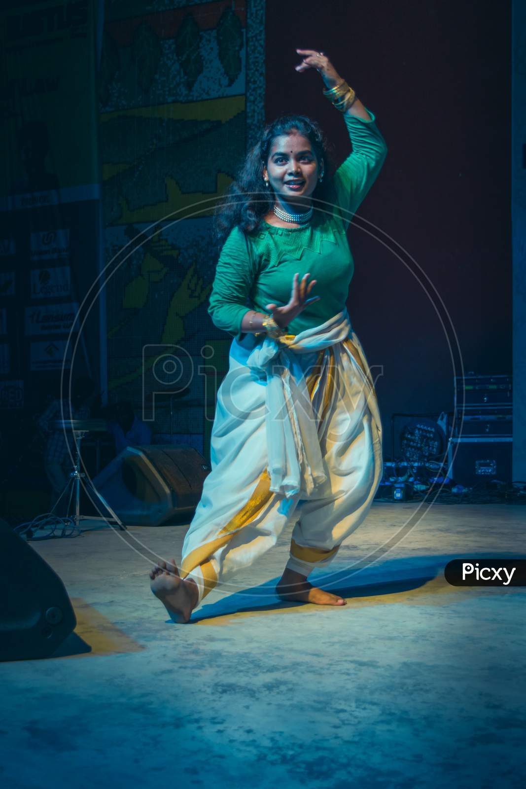Classical Dancer Practicing Steps