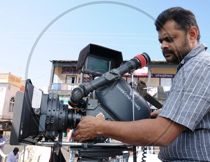 Indian Cinematographer Thiru In Movie Working Stills