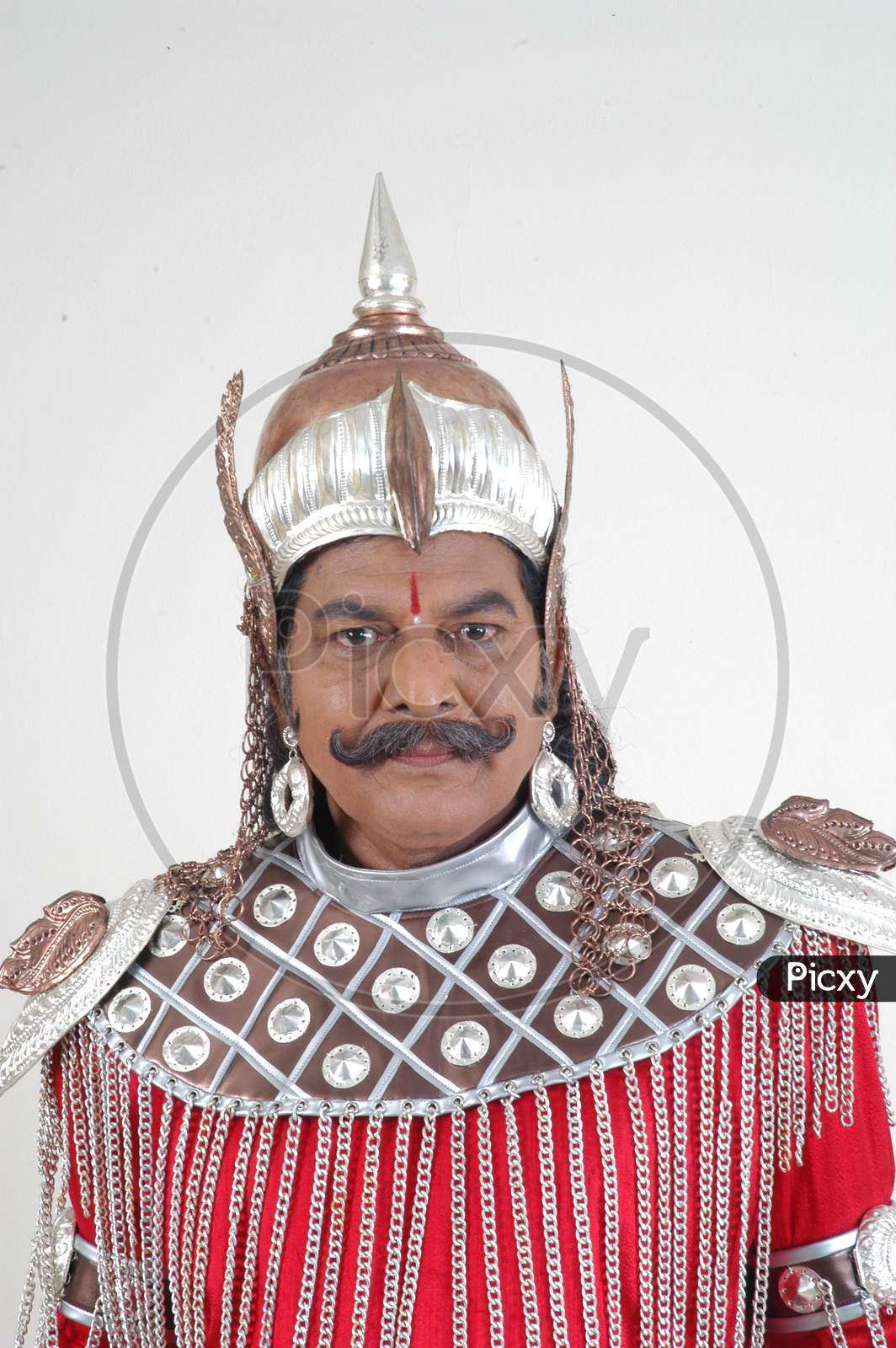 image-of-telugu-movie-actor-as-a-indian-warior-in-tanaji-durbar-in