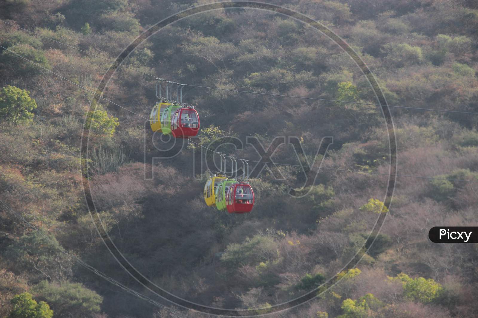 Cable Cars At Hill Stations