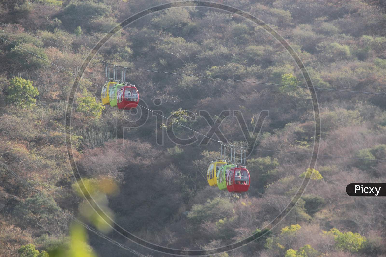 Cable Cars At Hill Stations