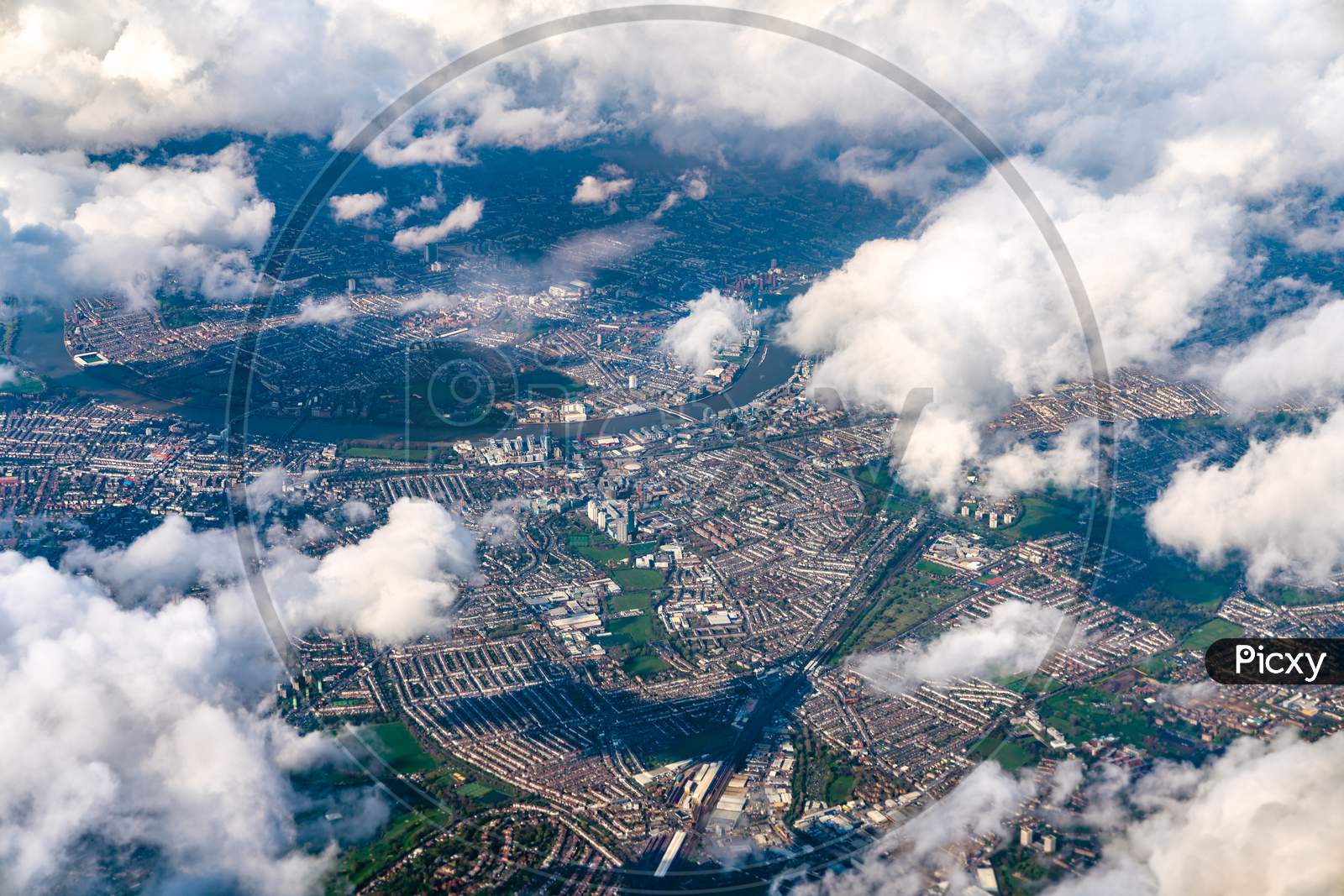 Aerial View Of London, England