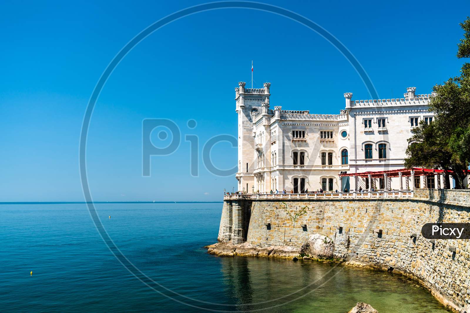 Miramare Castle Near Trieste In Italy