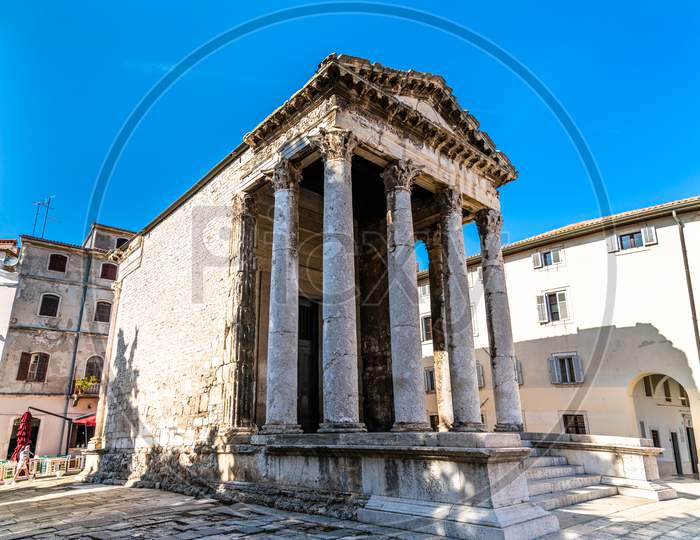 Roman Temple Of Augustus In Pula, Croatia