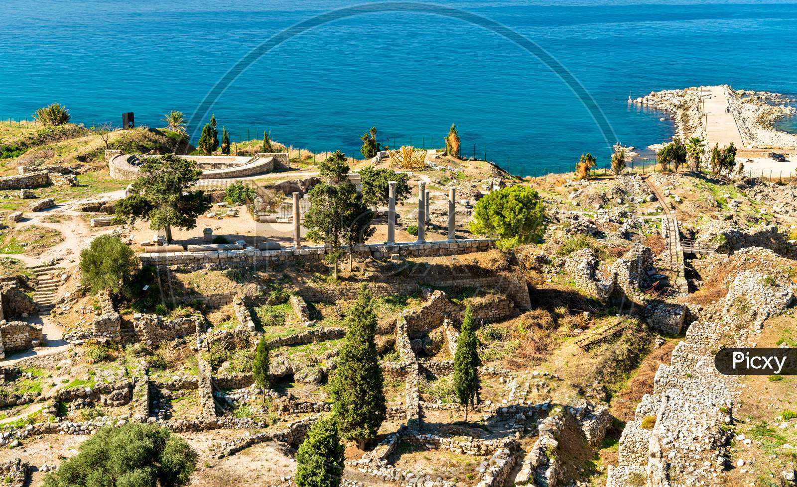Ruins Of Byblos In Lebanon, A Unesco World Heritage Site