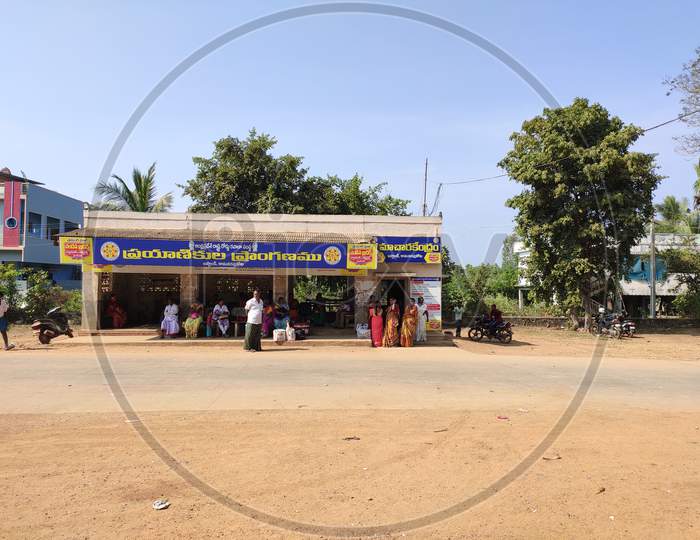 Kamavarapukota Bus stand in West Godavari district