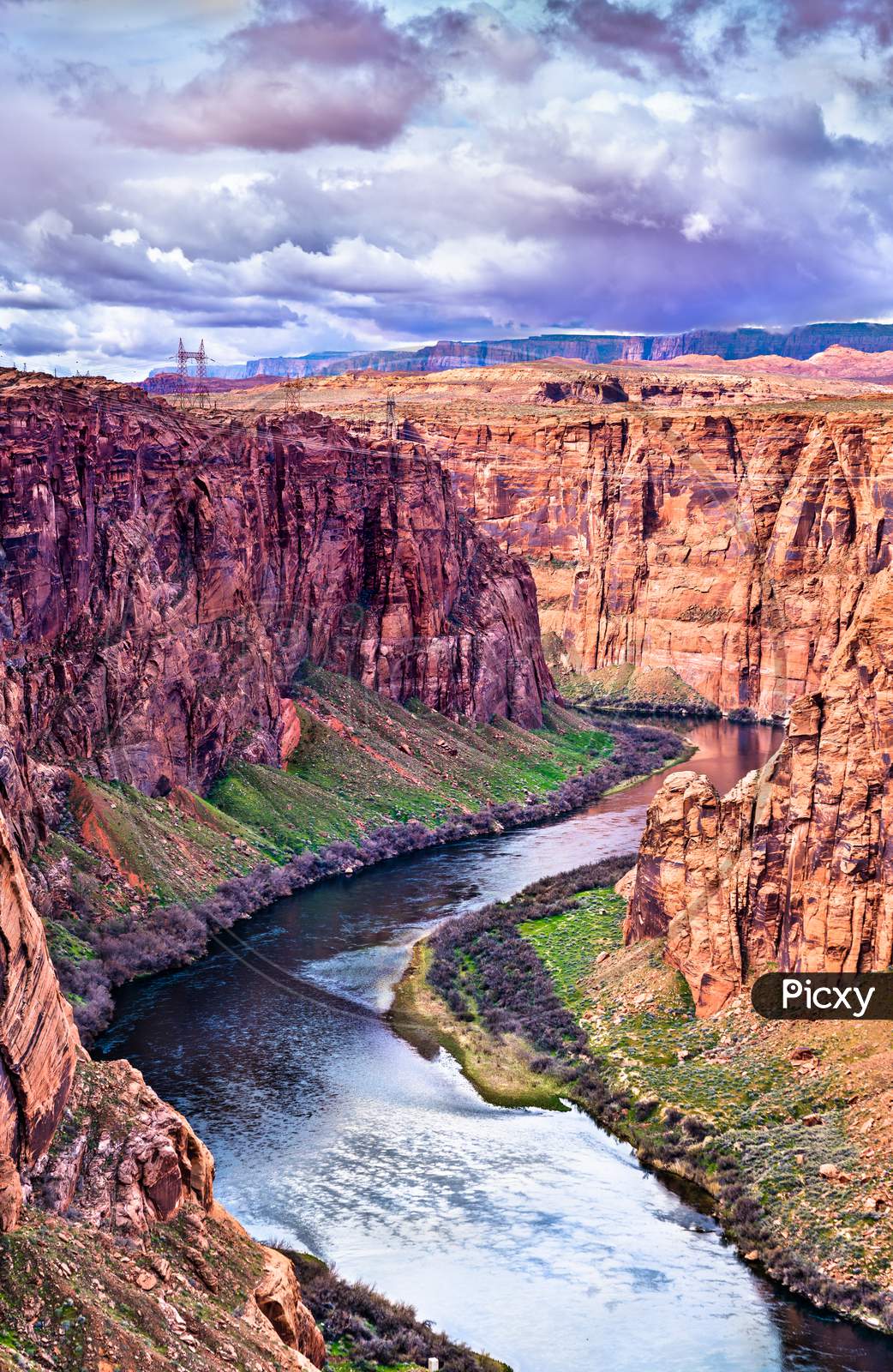The Colorado River In Glen Canyon, Arizona, USA