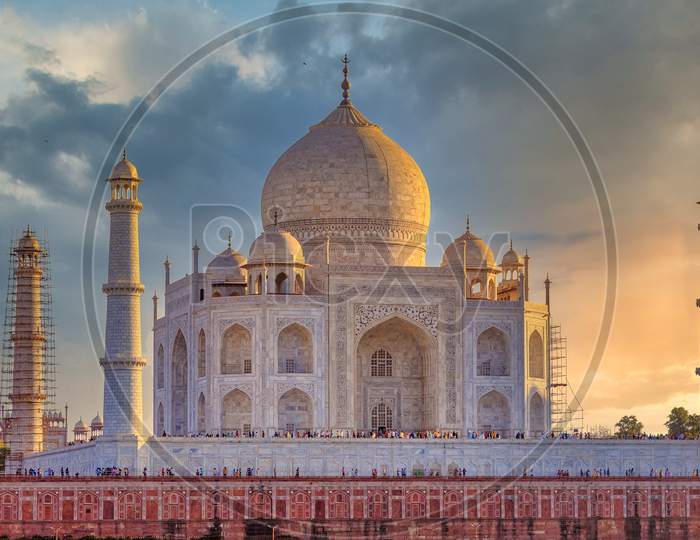 Closeup Shot of Taj Mahal