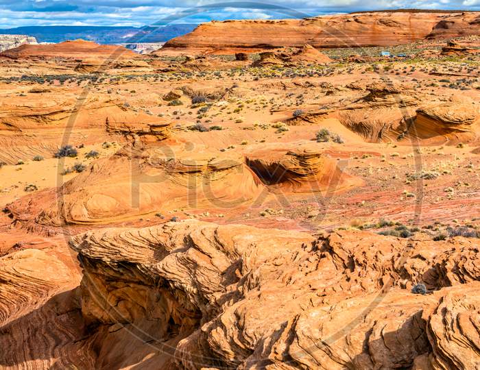 Landscape Of Glen Canyon In Arizona, The Usa