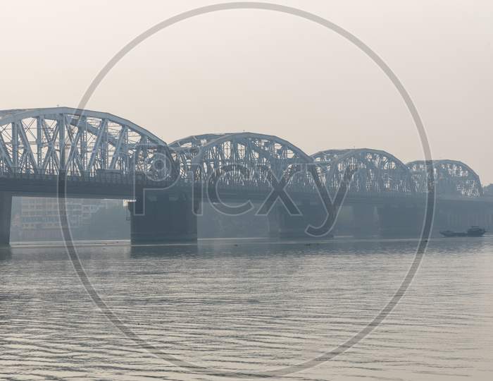 Dakshineswar Bally bridge In Kolkata