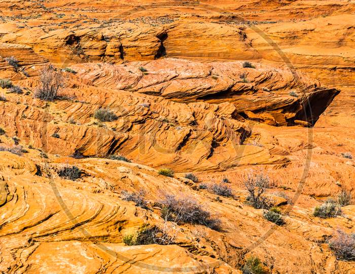 Landscape Of Glen Canyon In Arizona, The Usa