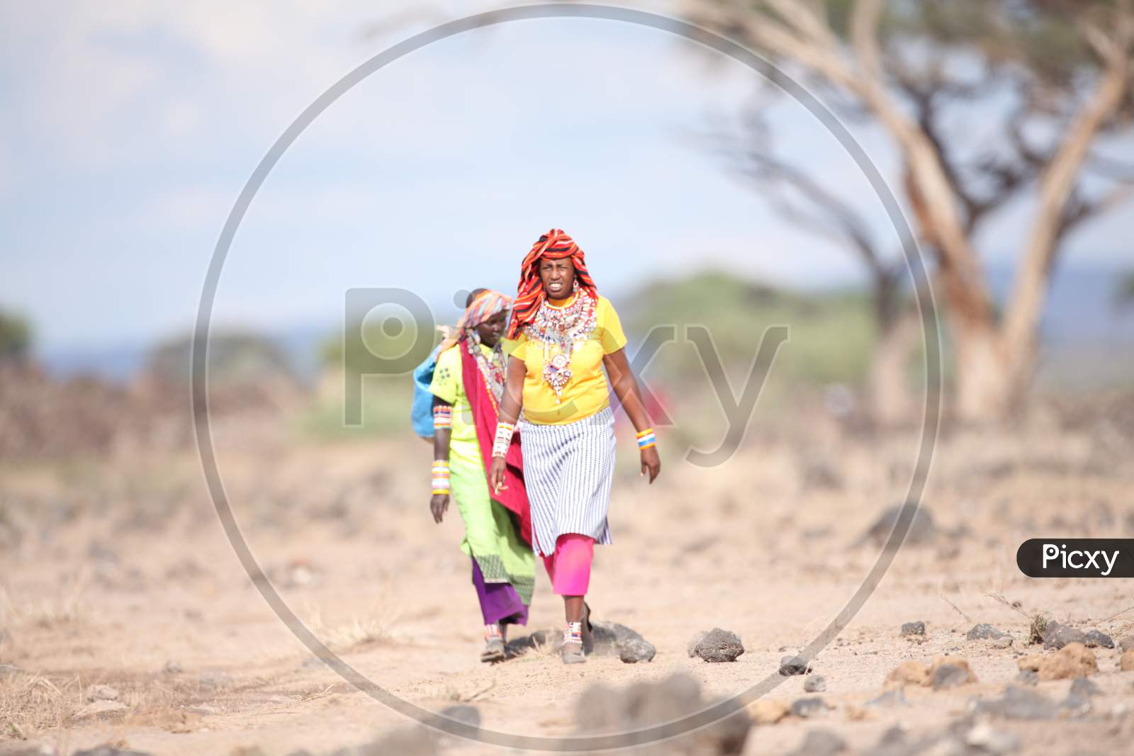 Tribal Women walking