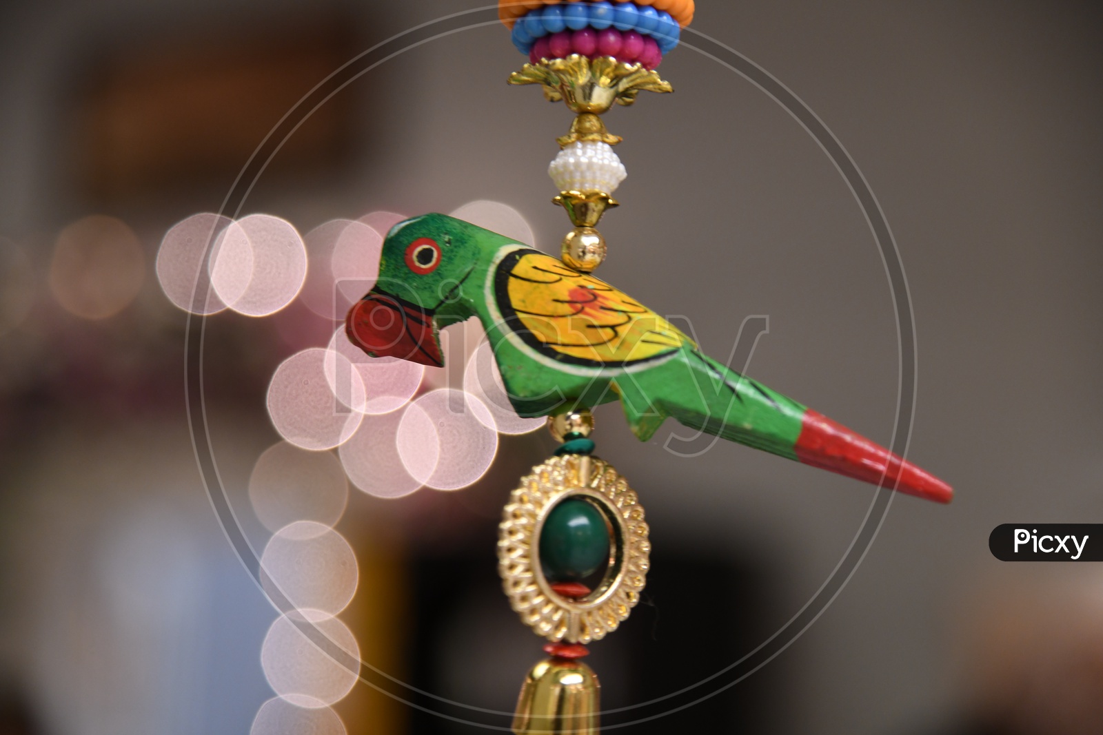Indian Home Ceiling Hanging Decors With Parrot Design