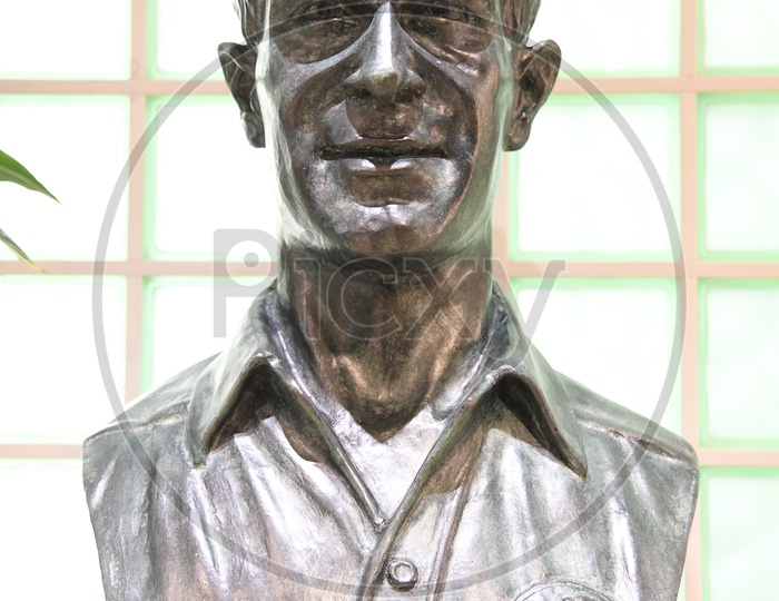 Statue of a Sportsman in an Stadium