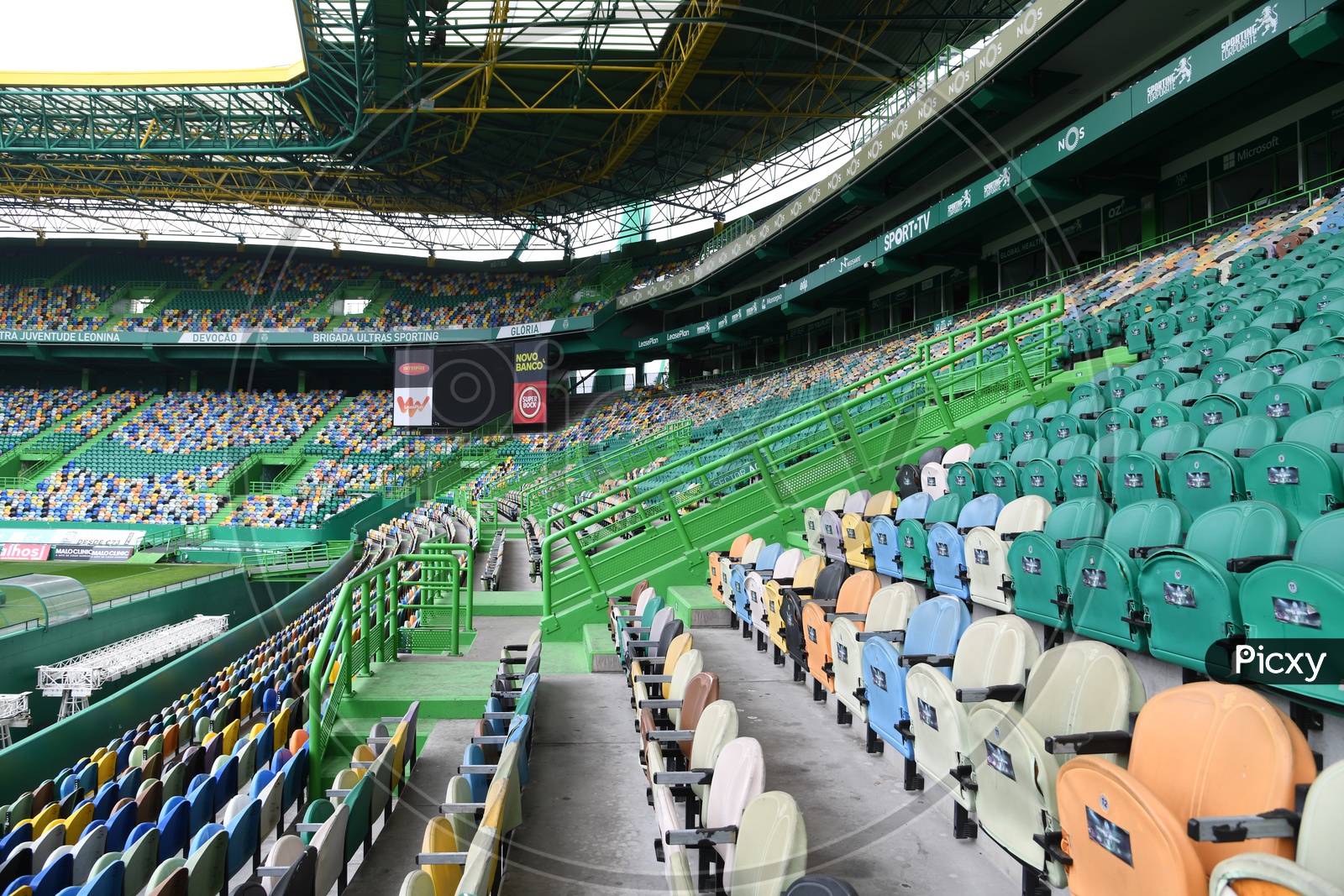 Chairs  In Rows At a Stadium