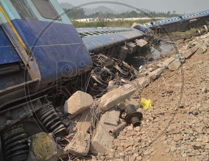 Passenger Train Accident At Jagi Road , Assam  April 16 2016