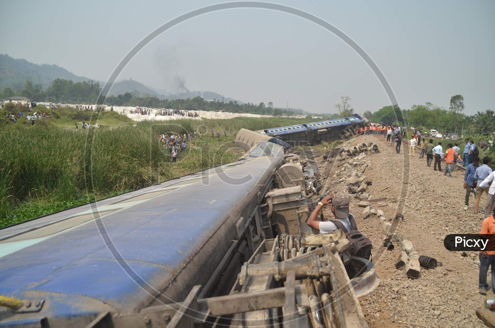 Passenger Train Accident At Jagi Road , Assam  April 16 2016