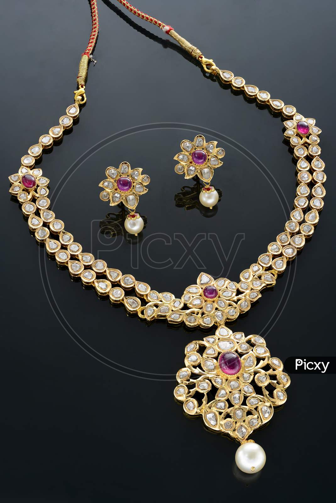 Indian Wedding Fashion Jewelry of Gemstone necklace