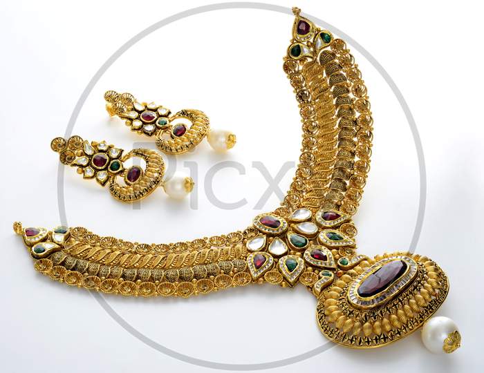 Indian Woman's Fashion Jewelry