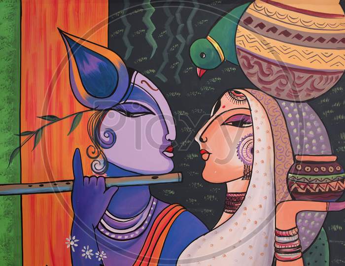 Indian Paintings Pictures Closeup