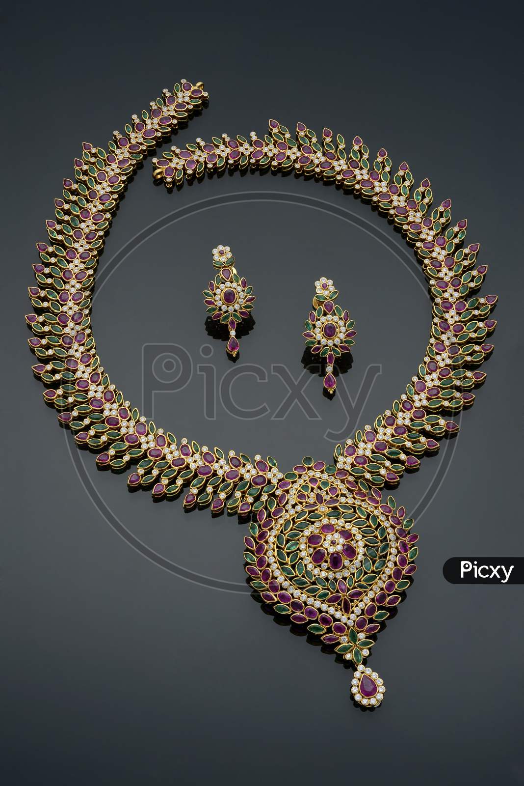 Indian Fancy Necklace set with earrings