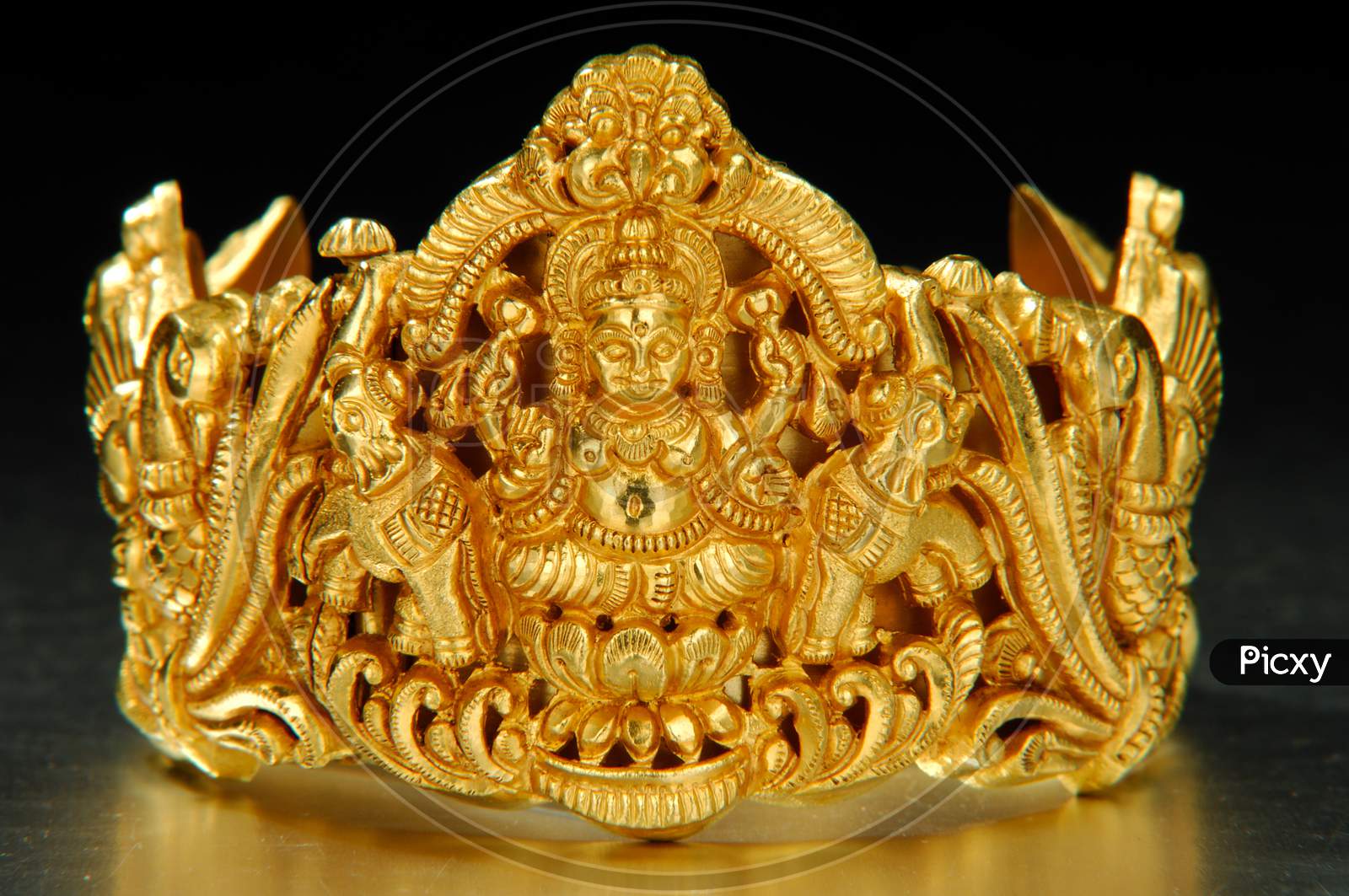 Gold coated crown