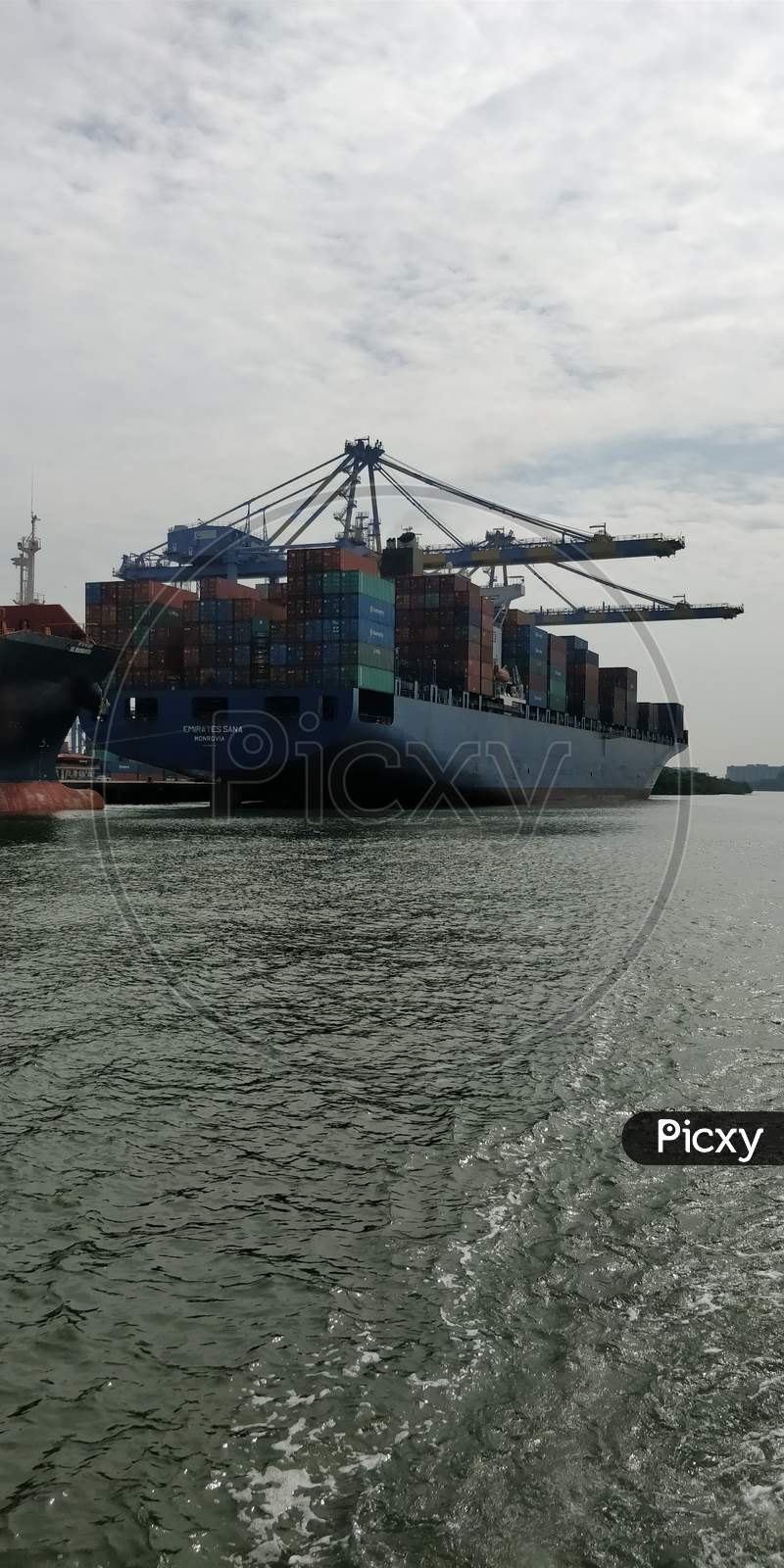 Dubai based Inernational Container at Cochin port