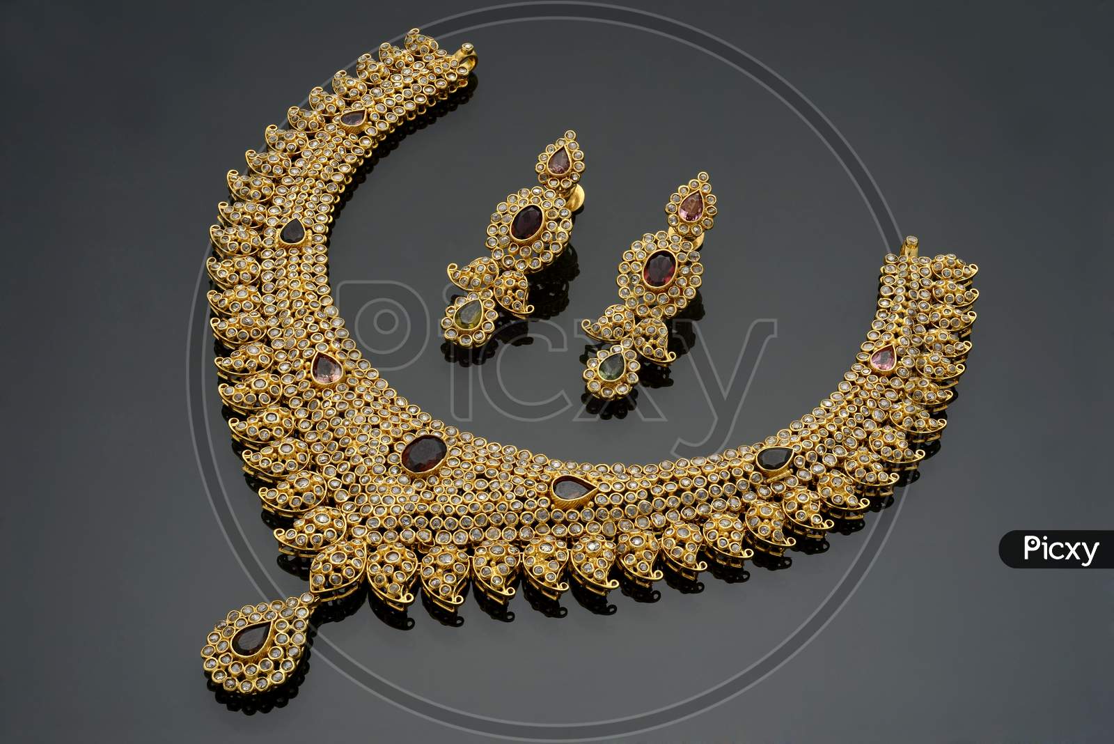 Indian Wedding Necklace Jewelry Set
