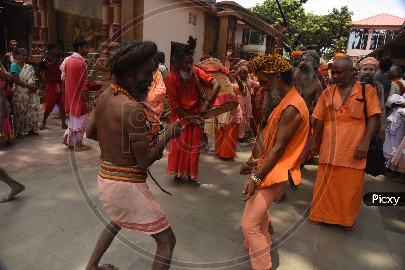 Indian Sadhu Or Baba  At Ambubachi Mela At Kamakhya Temple On 21St June 2017