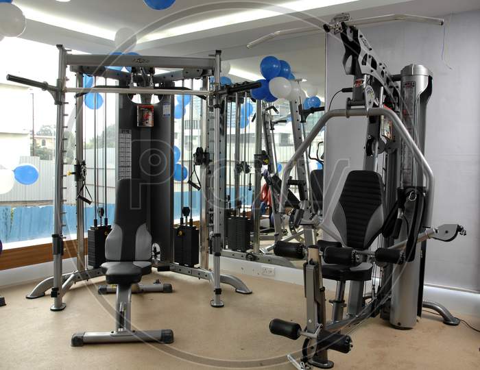Interior of a fitness center